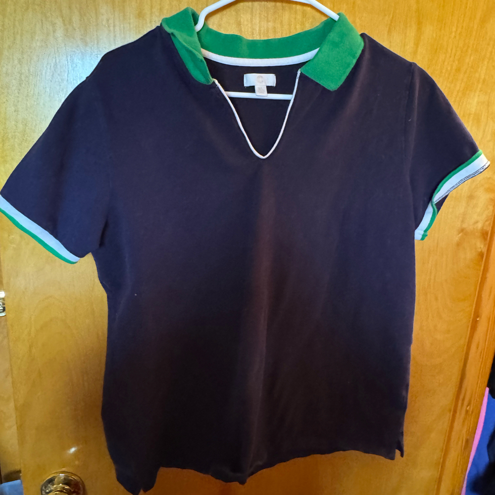 Charming charlie navy polo shirt